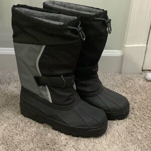 L.L. Bean Kids Black and Gray Winter Boots